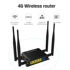 Cioswi WE826 300Mbps 3G 4G Router Wifi 4g Cat6 NL678-E Modem Sim Card Slot OS 4*LAN Roteador Access Point for Russia EU