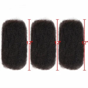 Remy Human Hair Afro Kinky Hair Bulk For Dreadlocks Repair Extensions 30g Pack Human Hair for Locs One and Three Pack for Sale