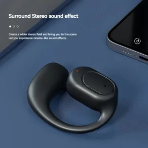 Single Ear Air Conduction Headphones Earhook Hedset Bluetooth 5.4 Business Headset Long Battery Life Wireless Headphones