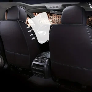 Elegant Universal Faux Leather Car Seat Cover by Tand: Easy-Clean, Comfort Design, Fits Major Models - Enhance Your Car's