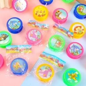 Children's Cute Yo-yo Plastic Cartoon Animal Yo-yo Fancy Swing Yoyo Ball Classic Nostalgic Educational Toy Style Random Yo-yo