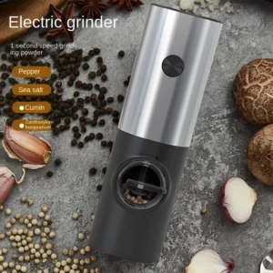 Electron Mill Salt Pepper Electric Automatic Mill Pepper And Salt Grinder With LED Light Adjustable Coarseness Kitchen Tool