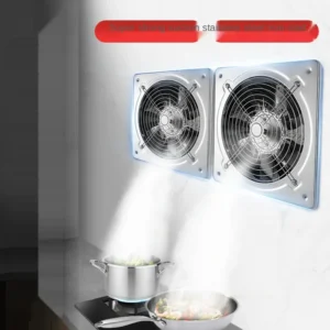 6''7''8'' Booster Extractor Exhaust Ventilation Pipe Fan for Bathroom Toilet Kitchen Wall Window Stainless Steel Fans