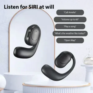 Wireless Earbuds Open Ear Headphones Noise Cancellation Built-in Mic Earphones For Sports Work Hiking Travel