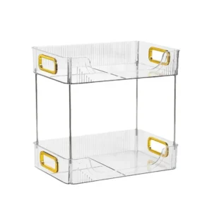 Double-Layer Storage Box Multi-Layer Display Storage Rack Cosmetic Desktop Storage Rack Bedroom Decoration Storage Box