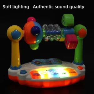 Baby puzzle, early education, enlightenment, lighting, music toys, multifunctional music, qin player, bell ringing, male and fem