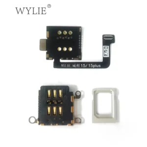 WYLIE For iPhone 14 15 Pro MAX Esim Modified To Sim No Punching Layering Separation Dual Card With Built-in Card Holder Parts