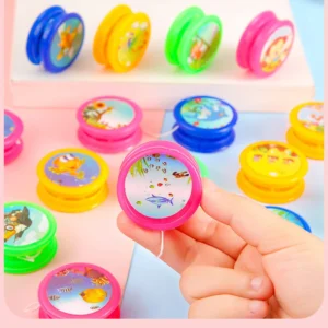 Children's Cute Yo-yo Plastic Cartoon Animal Yo-yo Fancy Swing Yoyo Ball Classic Nostalgic Educational Toy Style Random Yo-yo