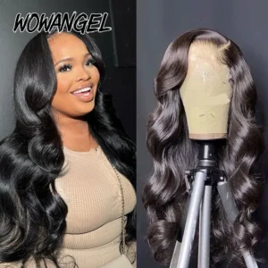 Wow Angel 250% density 13x6 HD Lace Front Wigs Body Wave Melt Skins 13x4 HD Lace Full Frontal Wig Human Hair Wigs Pre Plucked