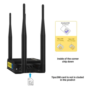 Cioswi WE826 300Mbps 3G 4G Router Wifi 4g Cat6 NL678-E Modem Sim Card Slot OS 4*LAN Roteador Access Point for Russia EU