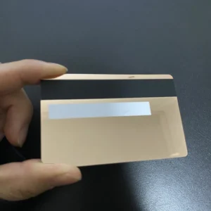 In Stock Stainless Steel Debit ATM VISA Cards With Chip Slot And Magnetic Stripe Blank Rose Gold Mirror Metal Credit Card