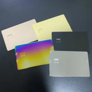 Debit ATM VISA Cards With Chip Slot And Magnetic Stripe Stainless Steel Blank Rainbow Gold Rose Gold Silver Mirror Credit Card