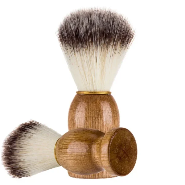 Natural Badger Hair Men's Shaving Brush Barber Salon Men Facial Beard Cleaning Appliance Shave Tool Razor Brush with Wood Handle