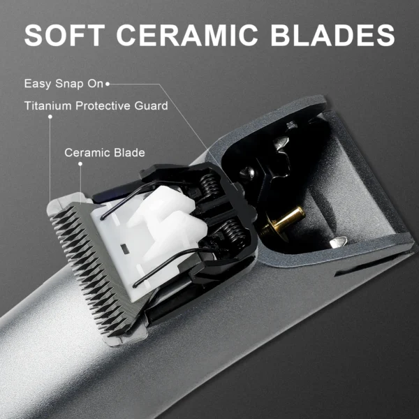 Electric Groin Hair Trimmer for Men,Body Groomer & Pubic Waterproof Hair Trimmer,Replaceable Ceramic Blade - Image 3