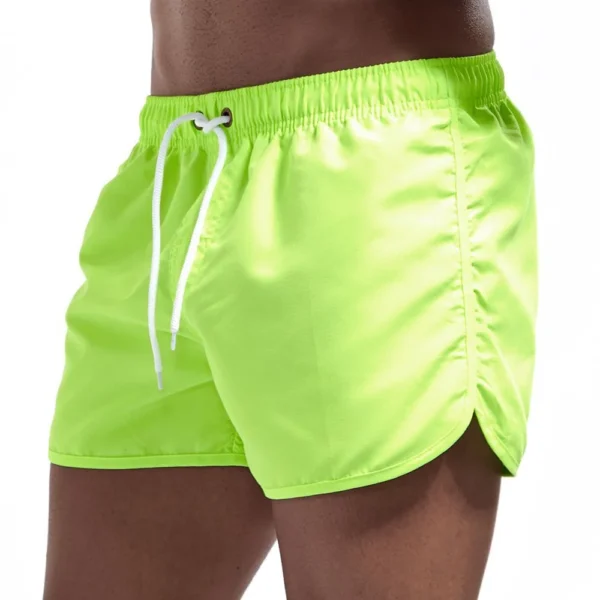 Summer Men's Fashion Beach Shorts Polyester Quick Dry Multicolour Sports Three Quarter Shorts Men - Image 2