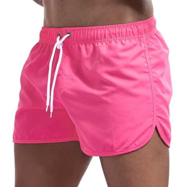 Summer Men's Fashion Beach Shorts Polyester Quick Dry Multicolour Sports Three Quarter Shorts Men