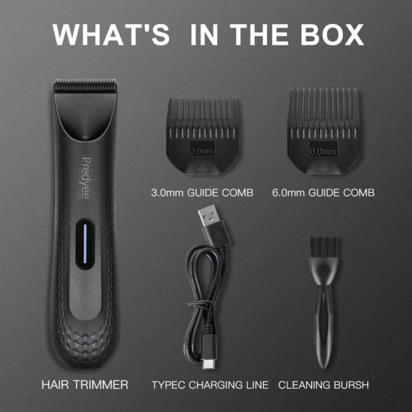 Electric Groin Hair Trimmer for Men,Body Groomer & Pubic Waterproof Hair Trimmer,Replaceable Ceramic Blade - Image 6