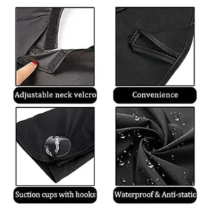 Waterproof Shaving Apron Beard Collector Hair Catcher Men Beard Trimming Cape with Suction Cups Man Bathroom Hairdressing Tools