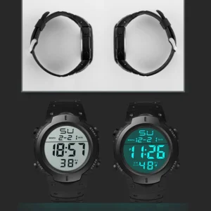 Men Electronic Watch Sports Watches For Men Waterproof Luminous Multifunction Outdoor Fitness Large Screen Electronic Wristwatch