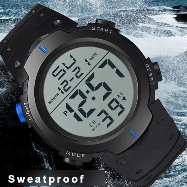 Men Electronic Watch Sports Watches For Men Waterproof Luminous Multifunction Outdoor Fitness Large Screen Electronic Wristwatch - Image 5