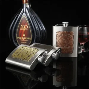 Vintage Stainless Steel Whisky Flask Gifts Outdoor Home Wine Bottle Gift Kettle Vodka Bottle For Father Grandpa Flasks Drinkware