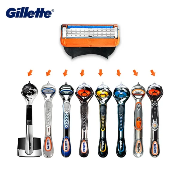 Original Gillette Fusion5 Razor Blades 5 Layers Safe Manul Shaver Head for Men Face Care Replacement Shaving Blade Cassettes - Image 4