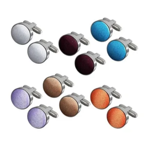 Party Smart Prom Fashion Shirt Gifts Satin Male Colored Mens Dress Cufflinks Fancy Button Wedding Cuff links