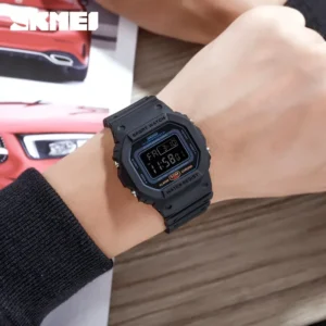 SKMEI 1628 Luxury Digital Men Watches Sports Waterproof Electronic Mens Wristwatches Military Back Light Clock 1988 Reloj Hombre