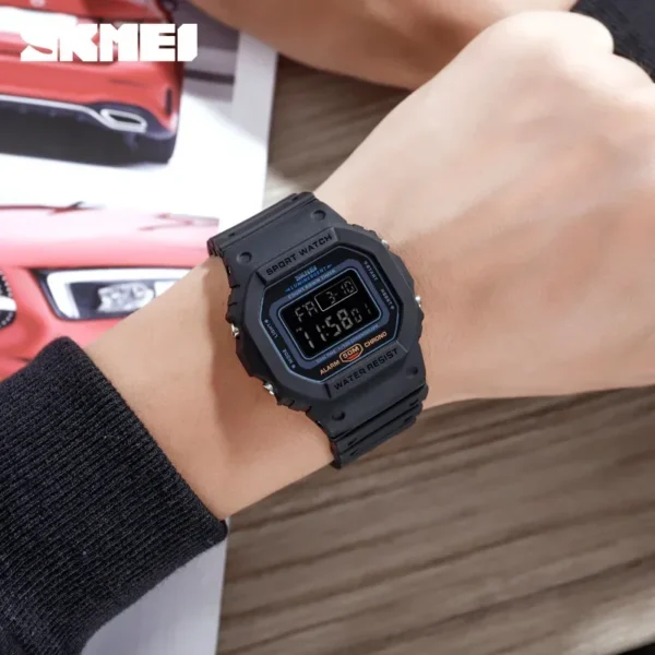 SKMEI 1628 Luxury Digital Men Watches Sports Waterproof Electronic Mens Wristwatches Military Back Light Clock 1988 Reloj Hombre - Image 4