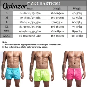 Summer Men's Fashion Beach Shorts Polyester Quick Dry Multicolour Sports Three Quarter Shorts Men