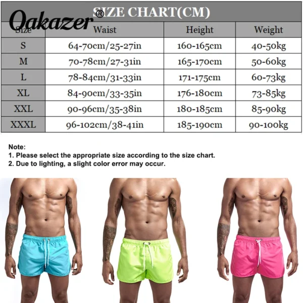 Summer Men's Fashion Beach Shorts Polyester Quick Dry Multicolour Sports Three Quarter Shorts Men - Image 4