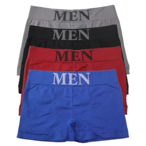 5Pcs/Lot Men's Boxers Underwear Breathable Panties Man Boxer Solid Underpants Comfortable Male Brand Shorts Black Blue Underwear