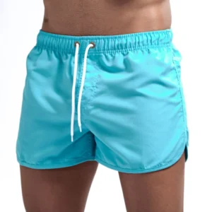 Summer Men's Fashion Beach Shorts Polyester Quick Dry Multicolour Sports Three Quarter Shorts Men