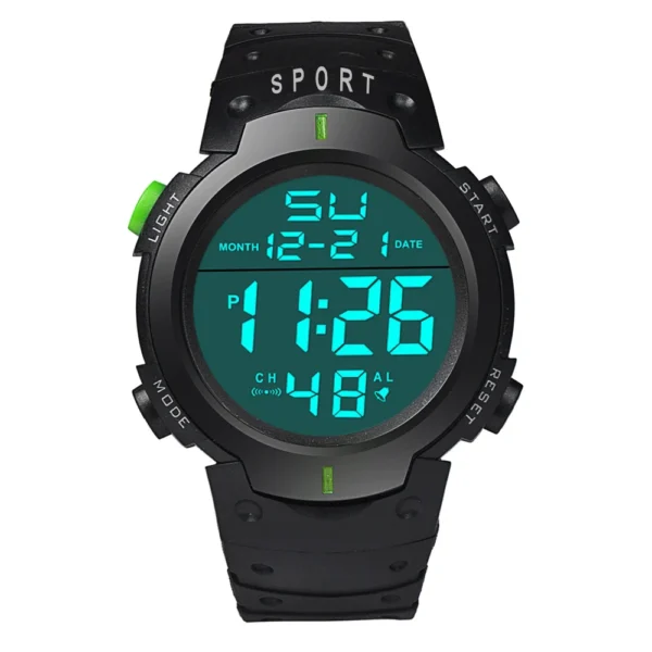 Men Electronic Watch Sports Watches For Men Waterproof Luminous Multifunction Outdoor Fitness Large Screen Electronic Wristwatch - Image 2