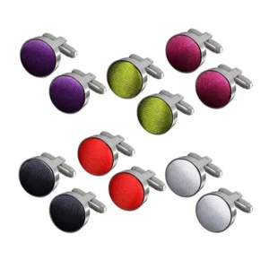 Party Smart Prom Fashion Shirt Gifts Satin Male Colored Mens Dress Cufflinks Fancy Button Wedding Cuff links