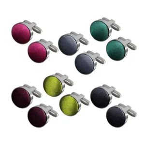 Party Smart Prom Fashion Shirt Gifts Satin Male Colored Mens Dress Cufflinks Fancy Button Wedding Cuff links