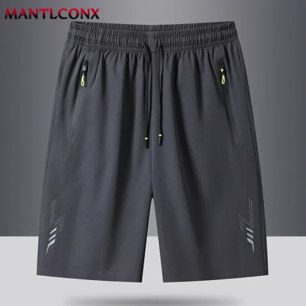 Summer Men's Sport Shorts Cool Sportswear Running Shorts Casual Bottoms Gym Fitness Training Jogging Short Pants Men Black Gray - Image 3