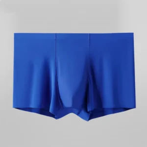 L-XXXL Seamless Ice Silk Boxers Men Solid Color Male Underpants Ultra-thin Sexy Underwear Summer COOL Trunk Shorts