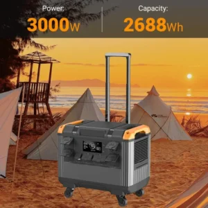 3000W Portable Power Station 2000W 1000W Solar Generator 600W LiFePo4 Batteries 220V Energy Storage Supply Camping Campervan RV