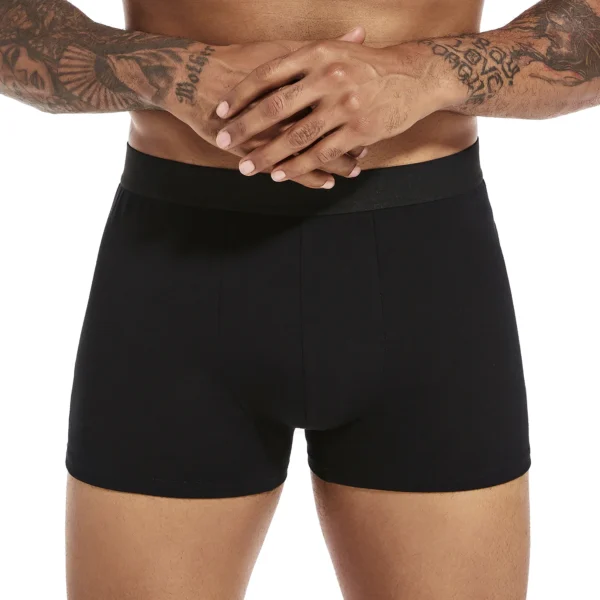 6pcs pack Black Boxer Shorts Men Underwear Soft Breathable Male Underpants for Men Homme Boxershorts Slips 2024 Panties - Image 2