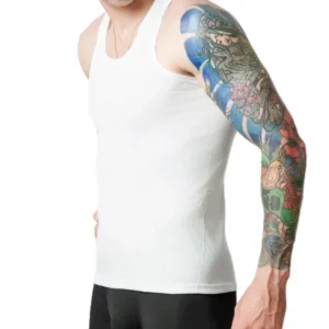 Four Seasons Men Pure Cotton Vest Youth Fit Sports Fitness Undershirts Middle-aged Casual Sleeveless Tank Top A-Shirt Underwear