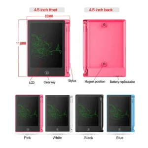 4.5inch LCD Writing Tablet Drawing Board Kids Graffiti Sketchpad Toys Handwriting Blackboard Magic Drawing Board Toy Gift