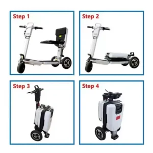 3 Wheel Mobility Scooters Daily Mobility 350W Brushless Motor Foldable Mobile Adult Lightweight Electric Scooter