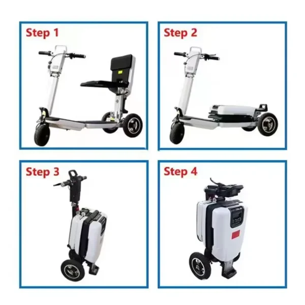 3 Wheel Mobility Scooters Daily Mobility 350W Brushless Motor Foldable Mobile Adult Lightweight Electric Scooter - Image 6