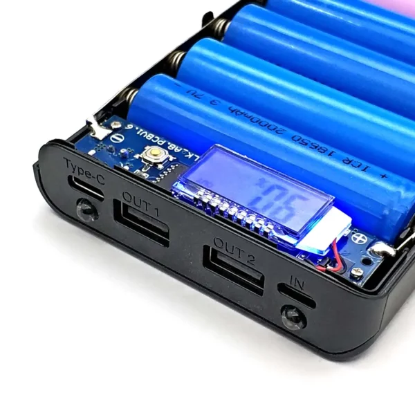 DIY Power Bank 18650 Battery Case Power Bank Battery Storage Box Powerbank Box Charger Shell Case 8*18650 Micro Type-c Interface - Image 5