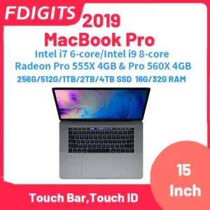 2019 MacBook Pro Pro560 Intel i7 i9 Radeon Pro 555X & Pro 560X 15Inch Touch Bar,Touch ID 256G/512G/1TB/2TB/4TB SSD 16G/32G RAM.