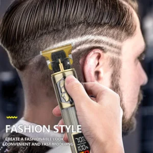 Vintage T9 hair clippers for barber shop Hair cutting machine Electric trimmer led hair clipper Dragon carving Shaver Beard