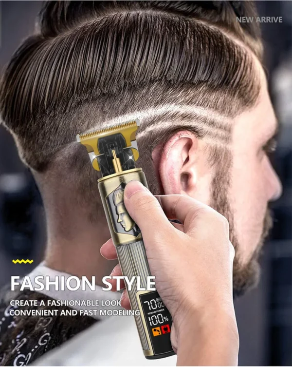 Vintage T9 hair clippers for barber shop Hair cutting machine Electric trimmer led hair clipper Dragon carving Shaver Beard - Image 2