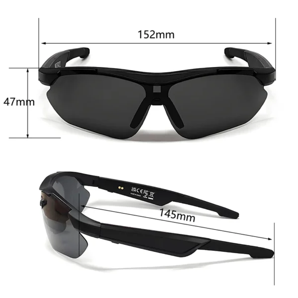 LIGE Polarized Bluetooth Sunglasses for Men Women Smart Glasses Call Music Speakers UV Outdoor Sports Sunglasses Cycling Glasses - Image 6