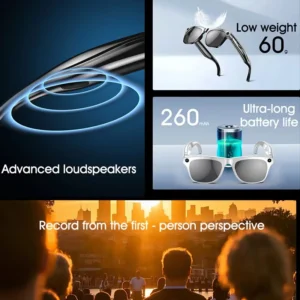 Xiaomi 4K AI Smart Glasses With 100MP Camera Chat GPT Touch Sport Sunglasses Bluetooth Call Video Music Player For Men Women